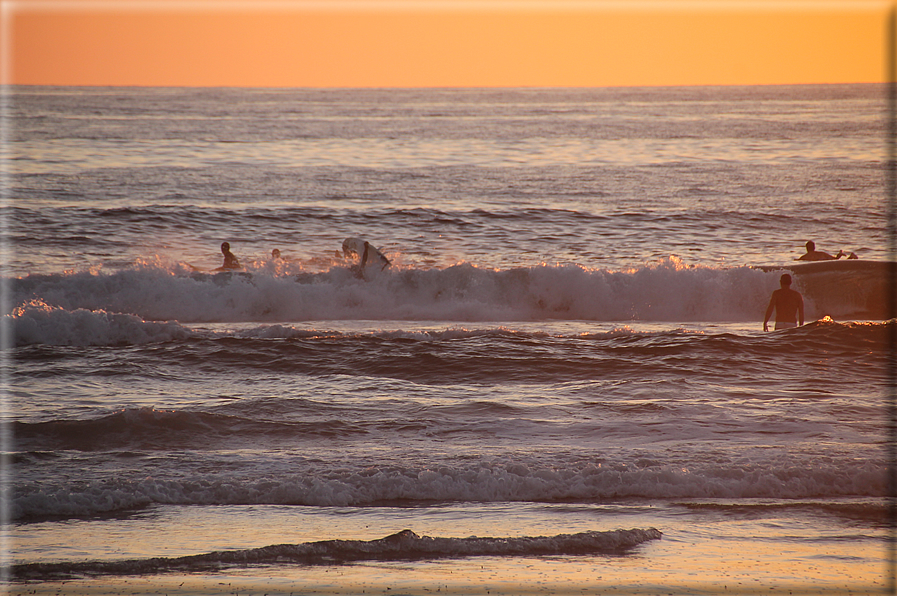 foto Tramonto sull'Oceano Pacifico